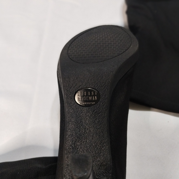 Stuart weitzman stretch midcalf boot 8.5 black - Picture 3 of 5